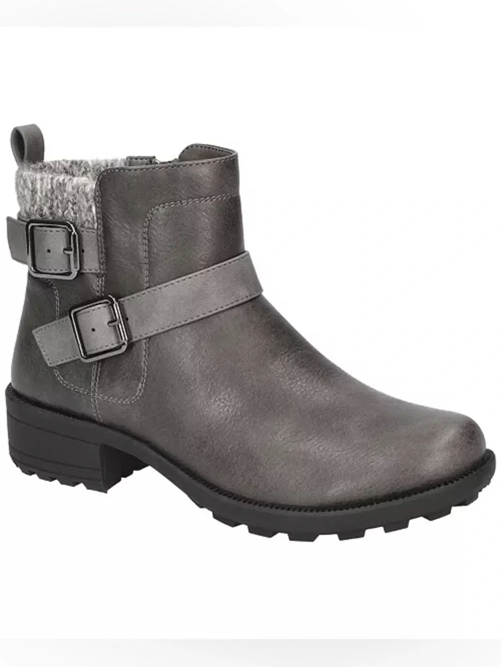 Easy Street Kourt Slip Resistant Ankle Boots in Grey, Size 11 W, NEW in Box